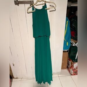 Xscape One Shoulder Teal Dress